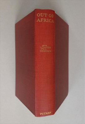 Lot 798 - Blixen (Karen). Out of Africa, 1st UK edition, 1937