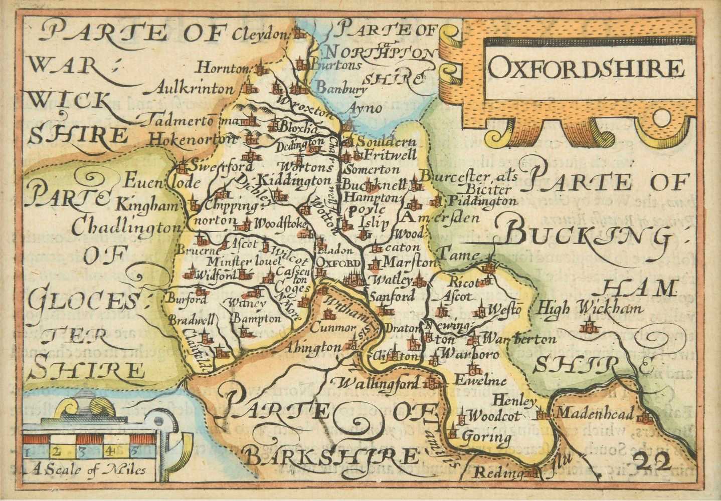 Lot 61 - Oxfordshire Buckinghamshire & Berkshire. A mixed collection of forty-six maps, 17th - 19th century