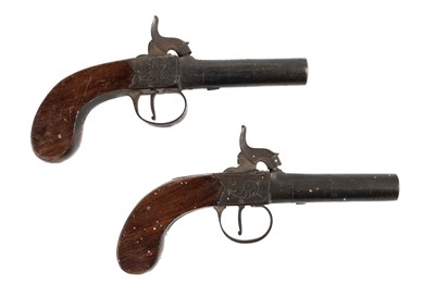 Lot 6 - Pistols. A pair of early 19th century percussion travelling pistols