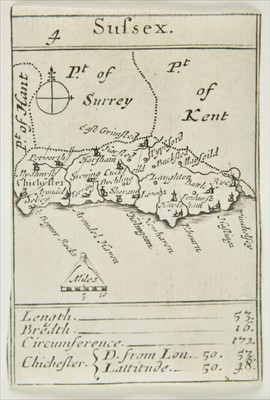 Lot 78 - South- East England. Morden (Robert), Sussex, 'Playing card Map', published H.Turpin. circa 1776