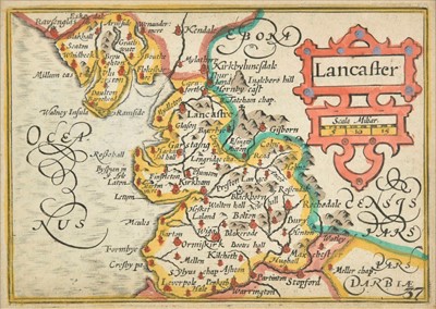 Lot 10 - British county maps. A collection of approximately sixty-five maps, 17th - 19th century