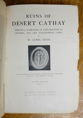 Lot 446 - Stein (M. Aurel). Ruins of Desert Cathay, 2 volumes, 1912