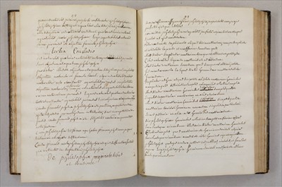 Lot 405 - Philosophy Manuscript. Compendium Philosophiae, unpublished manuscript by Velly, c. early 18th c.