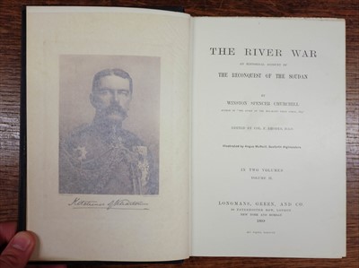 Lot 149 - Churchill (Winston Spencer). The River War..., 2 volumes, 1st edition, 1st impression, 1899