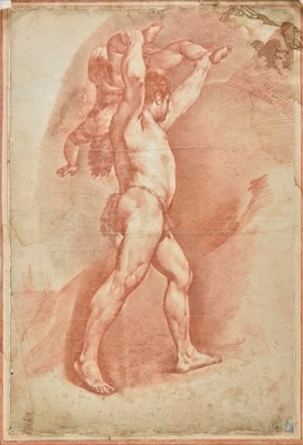 Lot 290 - French School. Male Nude, later 17th or early 18th century