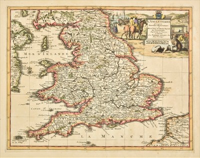 Lot 29 - England & Wales. A collection of ten maps, mostly 18th century