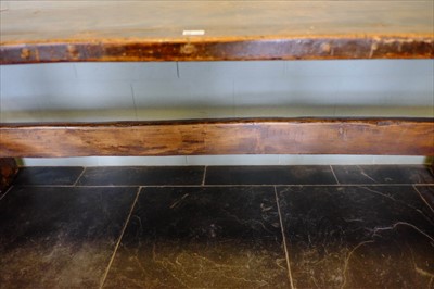 Lot 136 - Table. An oak refectory table, probably 19th century