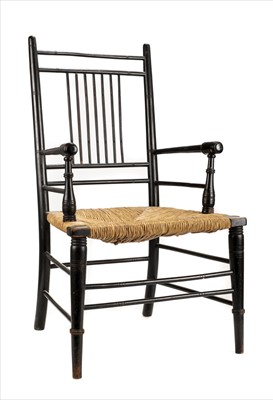 Lot 122 - Chair. A William Morris “Sussex” chair and other furniture