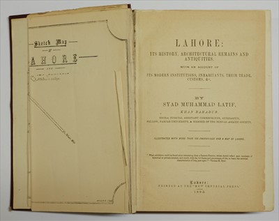 Lot 139 - Latif (Syad Muhammad). Lahore: Its History, Architectural Remains & Antiquities... , 1892