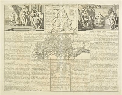 Lot 31 - England & Wales. Chatelain (Henry Abraham), Three engraved maps, circa 1720