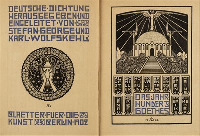 Lot 736 - George (Stefan). Jean Paul, Ein Stundenbuch fuer seine verehrer, 1900