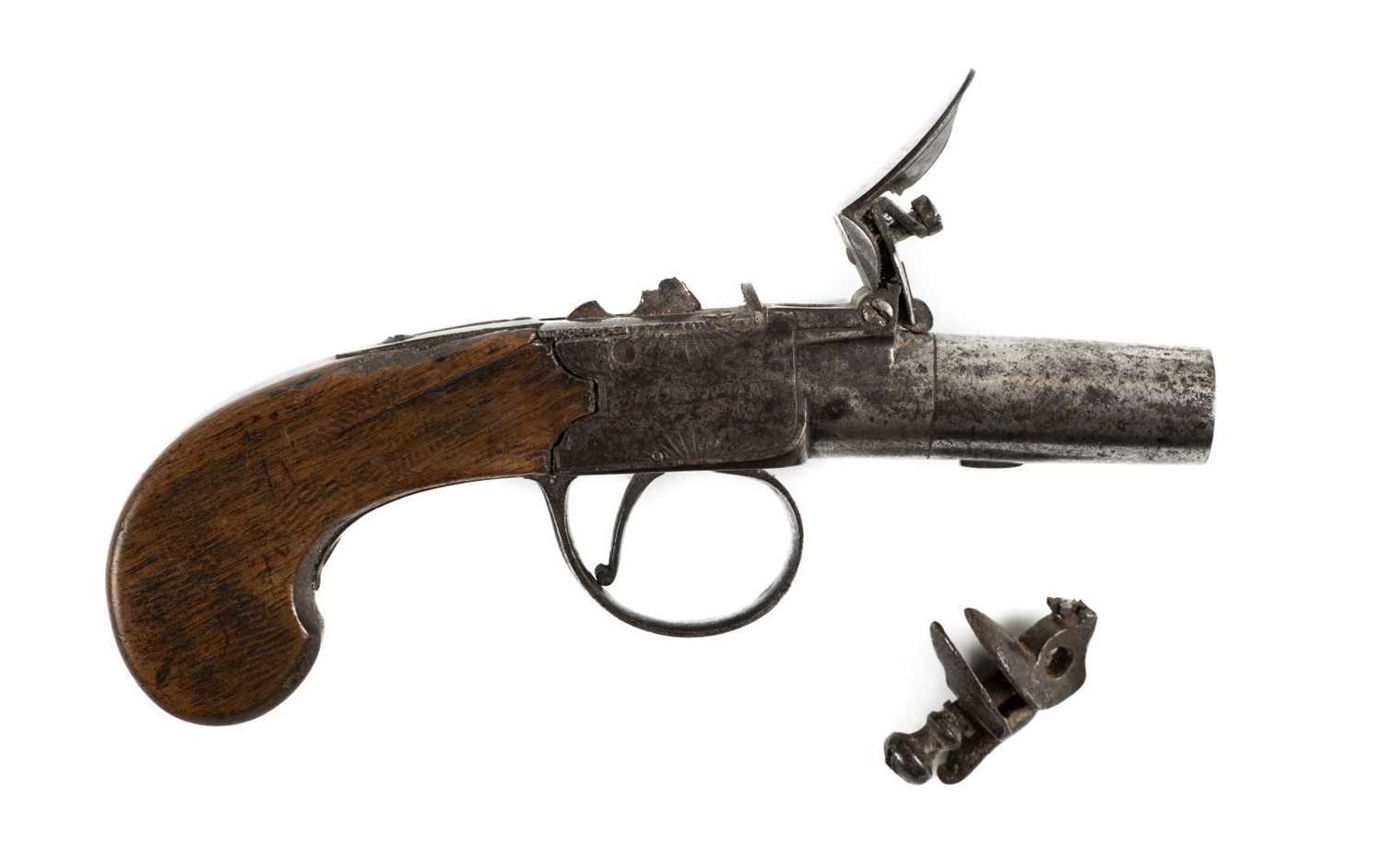 Lot 4 - Pistol. An early 19th century flintlock pistol by Blanch, London