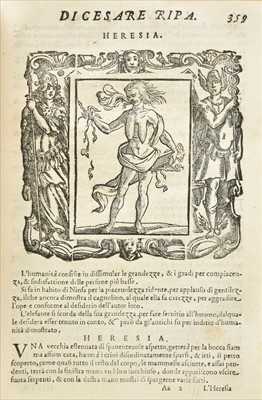 Lot 268 - Ripa (Cesare). Iconologia, Siena, 1613, & 3 others