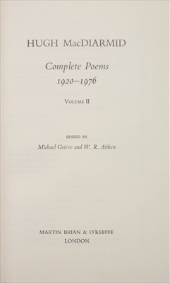 Lot 502 - MacDiarmid (Hugh). Complete Poems 1920-1976, 2 volumes, 1st edition, 1978