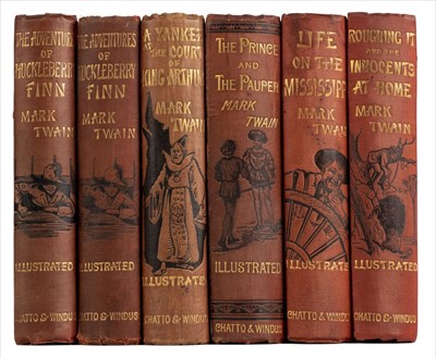 Lot 535 - Twain (Mark). The Adventures of Huckleberry Finn, 1st edition, 1884, & others