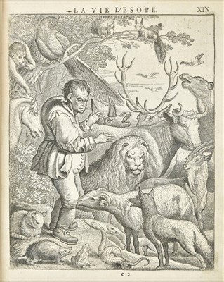 Lot 276 - Aesop. Les Fables d'Esope, & de plusieurs autres excellens Mythologistes, 1714