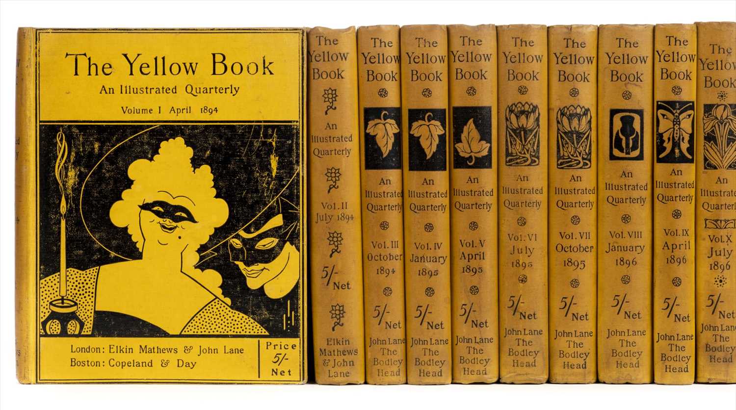 Lot 600 - Beardsley (Aubrey and others). The Yellow Book: An Illustrated Quarterly, 13 volumes