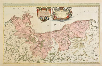 Lot 160 - Pomerania.. Jaillot (Alexis-Huber & Sanson Nicolas), Le Duche de Pomeranie..., 1684