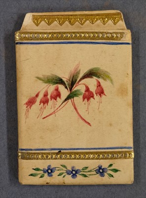Lot 553 - Straw work. A pocket book, early 19th century