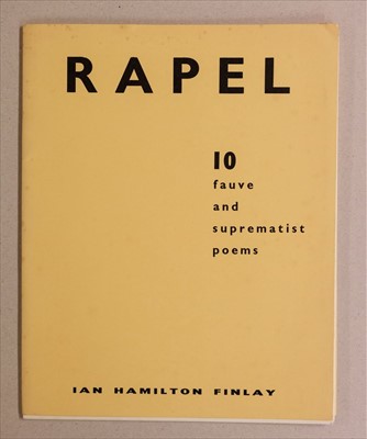 Lot 806 - Finlay (Ian Hamilton).  Rapel, Wild Hawthorne Press, 1966