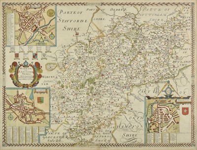 Lot 177 - Warwickshire & Leicestershire. Saxton (Christopher & Lea Philip), circa 1693