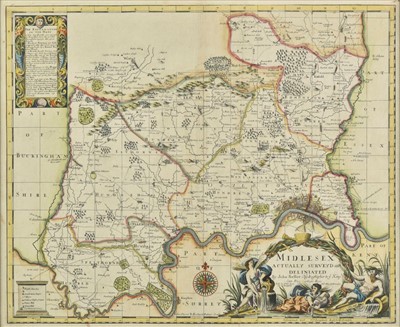 Lot 135 - Middlesex. Seller (John), Midlesex actually Surveyd and Deliniated..., circa 1695