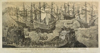 Lot 28 - Basire (James, 1730-1802). The Embarkation of King Henry VIII at Dover, 1781 but 20th century