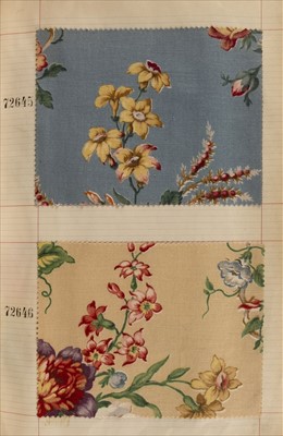Lot 187 - Textile Samples. A large ledge of textiles samples, French, early 20th century