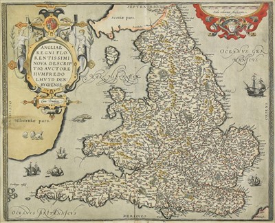 Lot 113 - England & Wales. Ortelius (Abraham), Angliae Regni florentissimi.., 1602