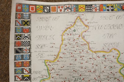 Lot 144 - Oxfordshire. Plot (Robert), The Map of Oxfordshire..., circa 1677