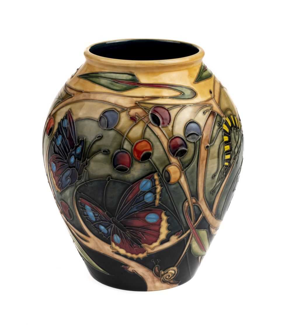 Lot 17 - Moorcroft. A Moorcroft pottery 'Hartgring' vase