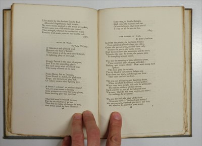 Lot 387 - Johnson (Lionel). Poems, 1st edition, [printed at the Chiswick Press], London & Boston, 1895