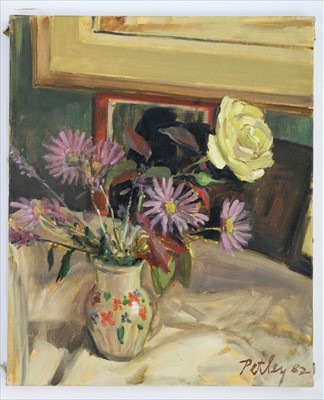 Lot 520 - Petley-Jones (Llewellyn, 1908-1986). Still life of flowers, oil on canvas