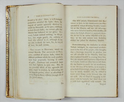 Lot 249 - Beckford (William Thomas). Vathek. An Arabian Tale, 1st edition, 1786