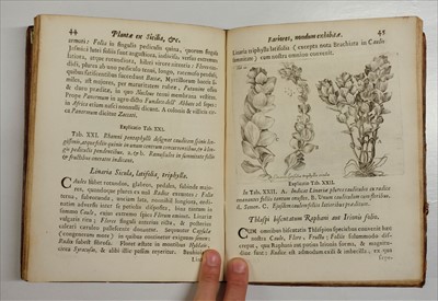Lot 72 - Boccone (Paolo). Icones rariorum plantarum Sicilae, Melitae, Galliae, et Italia, 1674, Lilford copy