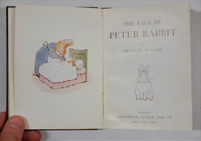 Lot 394 - Potter (Beatrix). The Tale of Peter Rabbit, 1st trade edition, [1902]