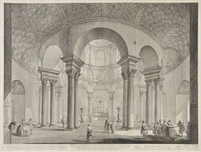 Lot 312 - Piranesi, Veduta interna del Sepolcro di S. Costanza ..., 1756 and others
