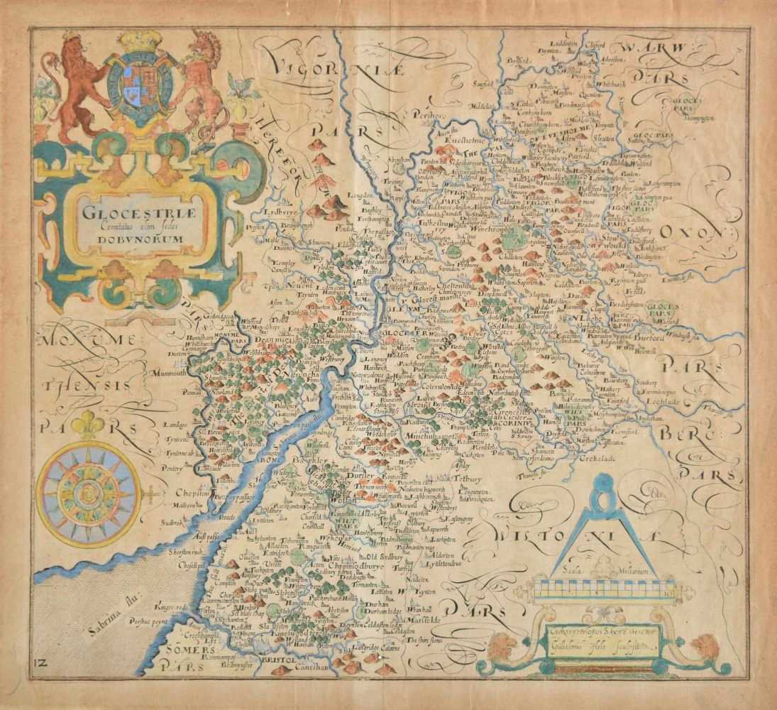 Lot 172 - South West England. Gloucestershire. Saxton (Christopher & Hole G), Glocestriae..., 1637