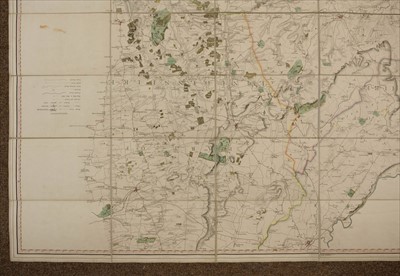 Lot 126 - King (William). A Map of a Tract of Country Surrounding Belvoir Castle..., 1806