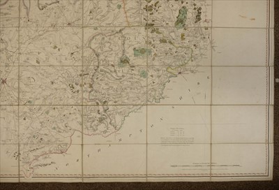 Lot 126 - King (William). A Map of a Tract of Country Surrounding Belvoir Castle..., 1806