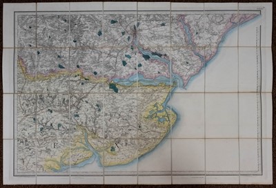 Lot 118 - Folding Maps. A mixed collection of approximately fifty maps, mostly 19th & early 20th century