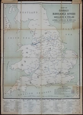 Lot 118 - Folding Maps. A mixed collection of approximately fifty maps, mostly 19th & early 20th century