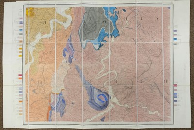 Lot 119 - Geological maps. Teall (J. J. H.), Geological Map of the British Islands, 1912