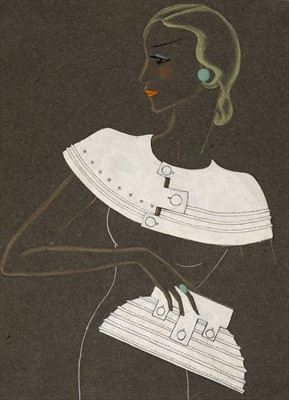 Lot 207 - Fashion designs. A collection of original drawings by Patricia Forbes, 1935-1938