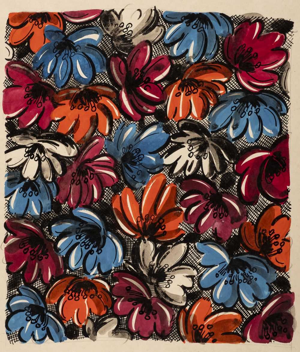 Lot 208 - Lang (Louis, b.1915). Two original textile designs