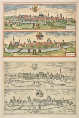 Lot 148 - Poland. Braun (Georg & Hogenberg Franz), Nissa Silesior ..., [on sheet with] Liginicium, 1618