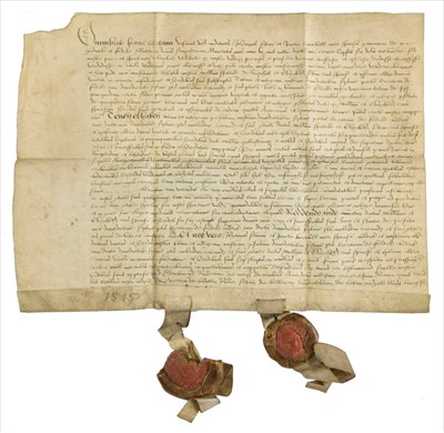 Lot 235 - Seton Family of Fordell, Fife, Scotland. Vellum deed, 12 December 1515