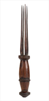 Lot 109 - Cannibal fork. A Fijian cannibal fork, late 19th century