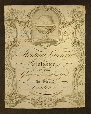 Lot 215 - Trade advertising. Printed advert on silk for Watt's Patent Shot Bristol, circa 1790
