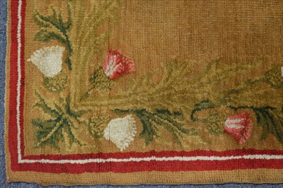 Lot 174 - Carpet. An English fireside carpet, Axminster, circa 1800